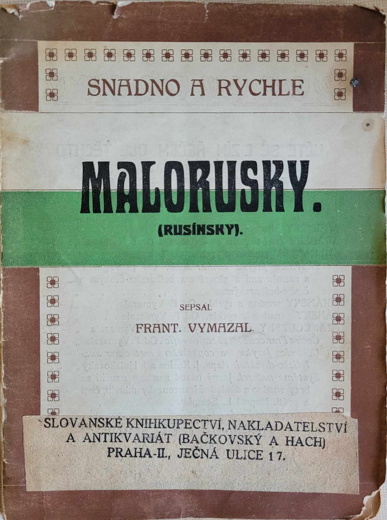 Malorusky (rusínsky) snadno a rychle