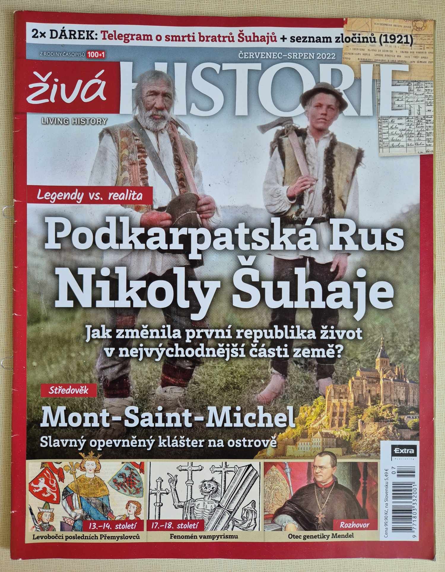 Výtisk časopisu Historie - Podkarpatská Rus Nikoly Šuhaje