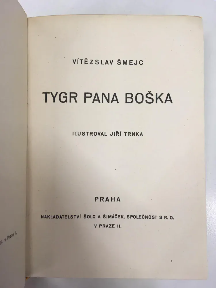 Tygr pana Boška, V.Šmejc