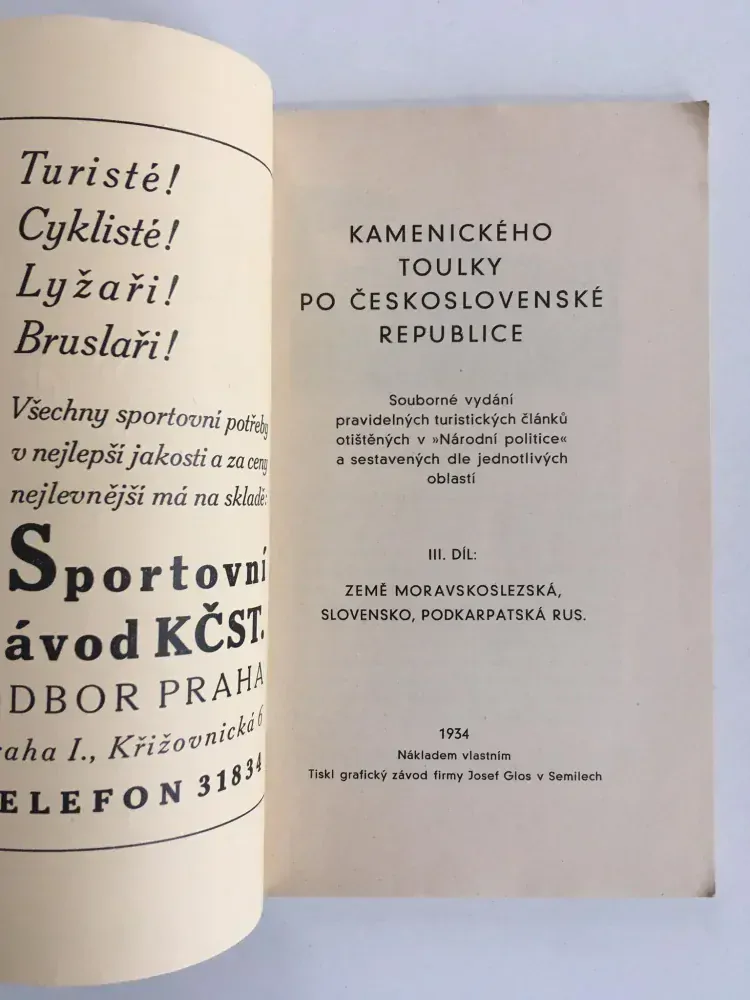 Kamenického toulky po Českosl.republice, J.Kamenický