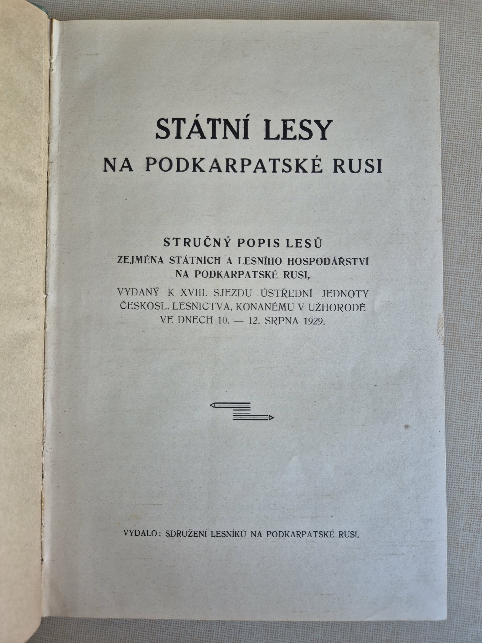 Státní lesy na Podkarpatské Rusi