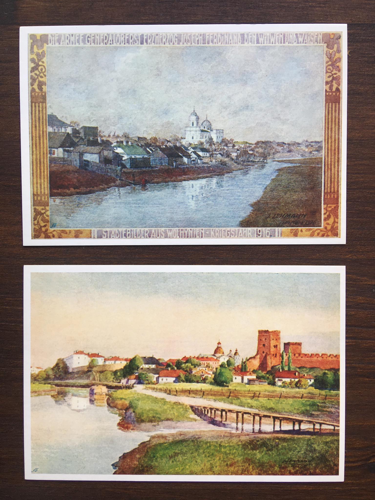 Starobylý Lutsk na pohlednicích