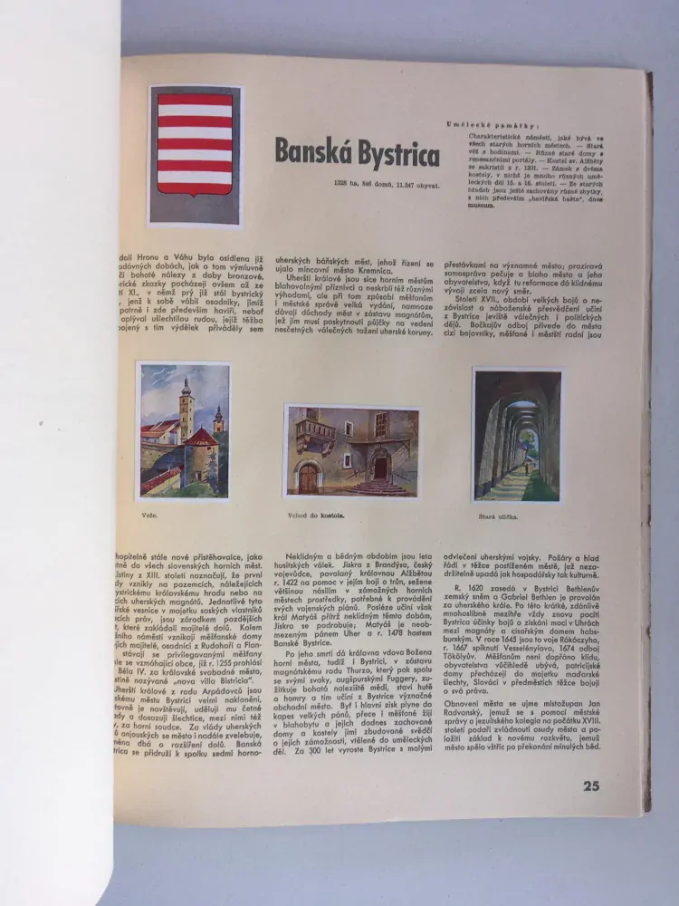 Města Moravy, Slezska, Slovenska a Podkarpatské Rusi a historické jejich památky,  II.