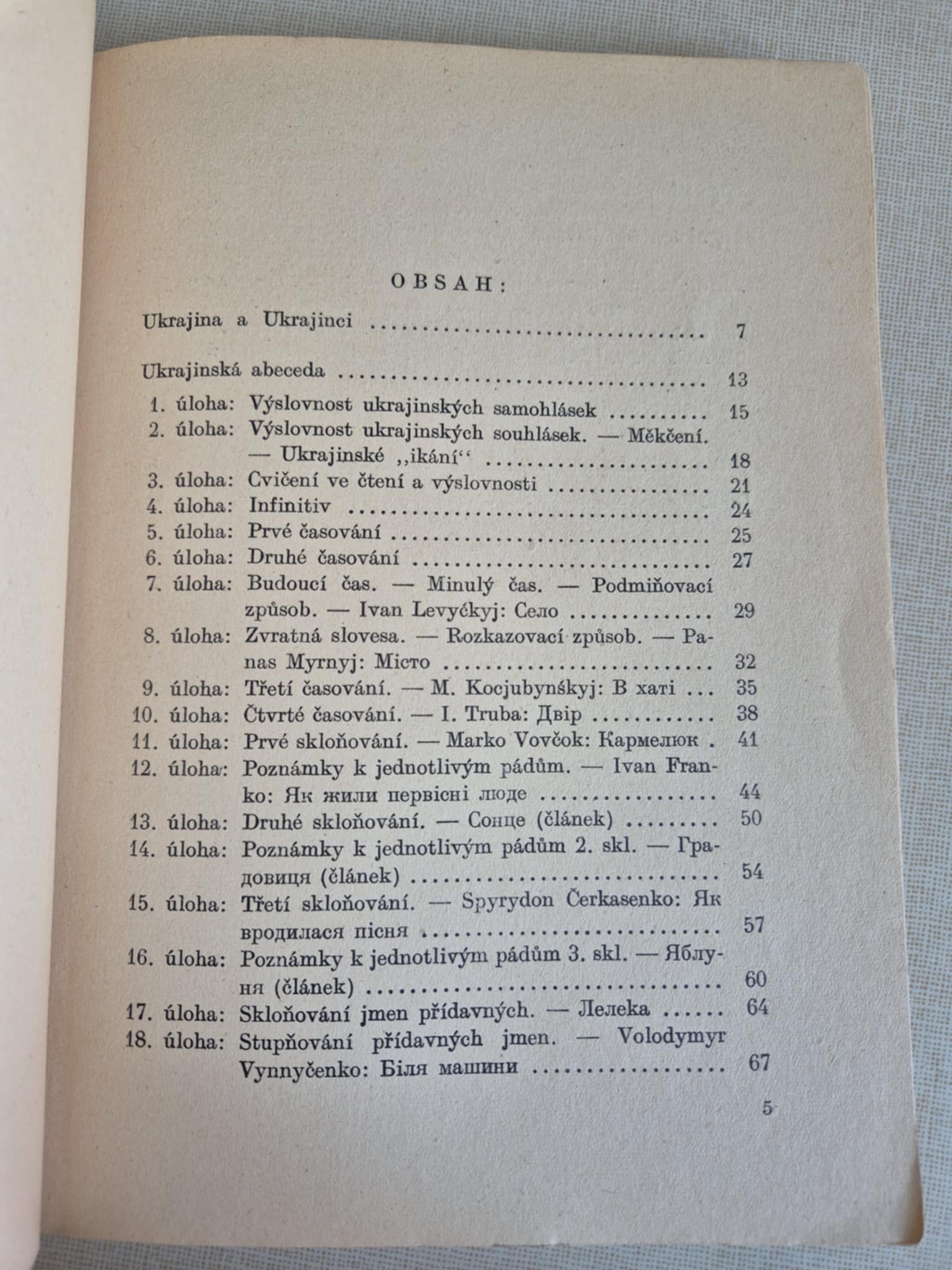 Praktická učebnice ukrajinského jazyka, M.Bašmak, Dr. F.Tichý