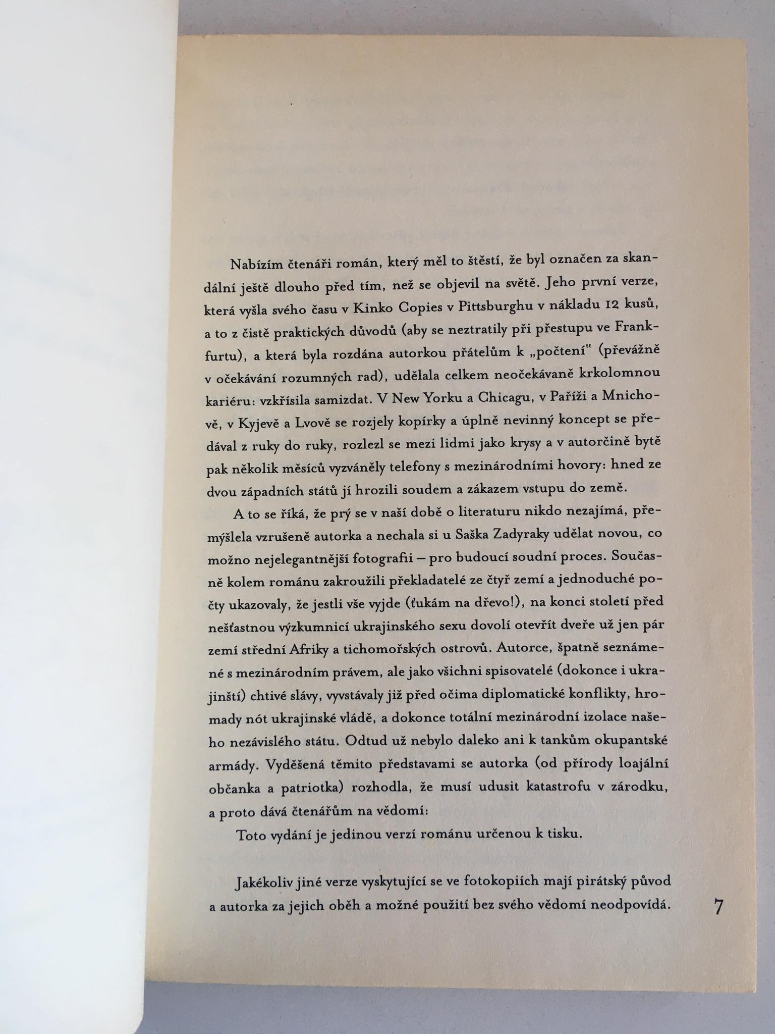 Polní výzkum ukrajinského sexu - Oksana Zabužko