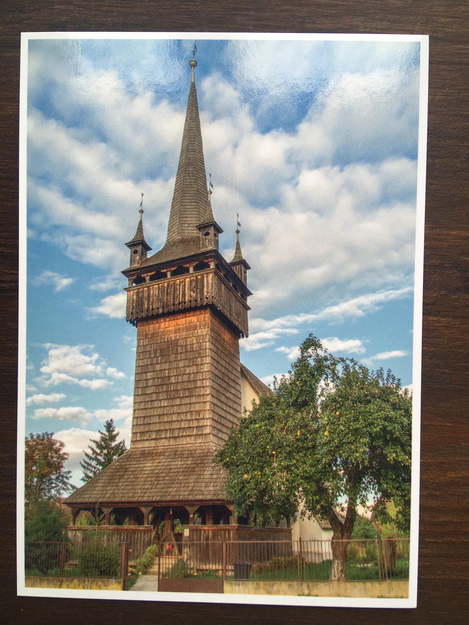 Pohlednice - dřevěné kostely Zakarpatí