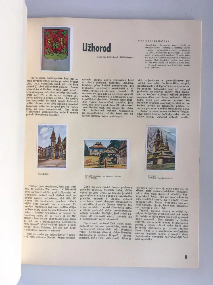 Města Moravy, Slezska, Slovenska a Podkarpatské Rusi a historické jejich památky,  II.