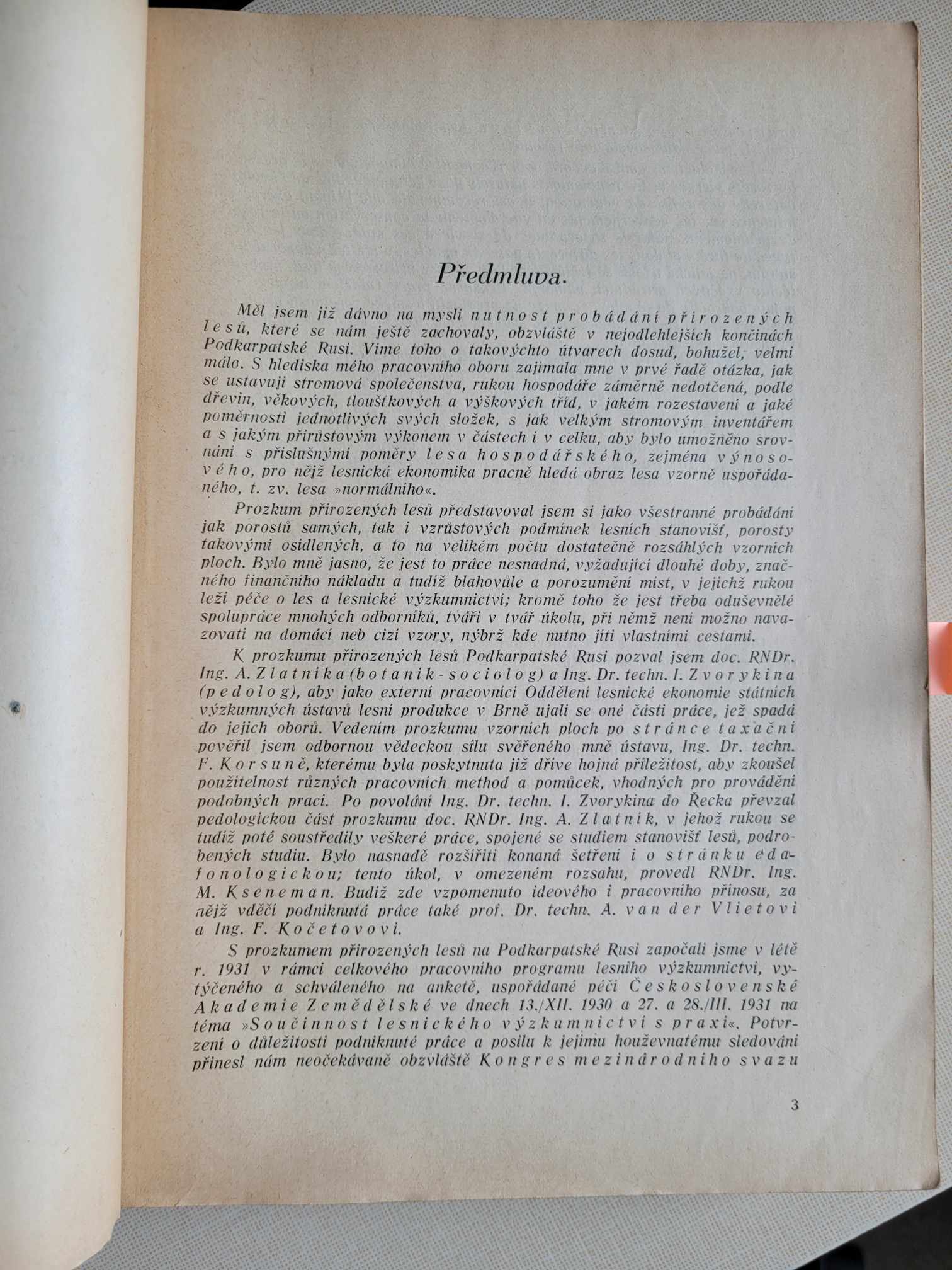 Prozkum přirozených lesů na Podkarpatské Rusi - díl I.
